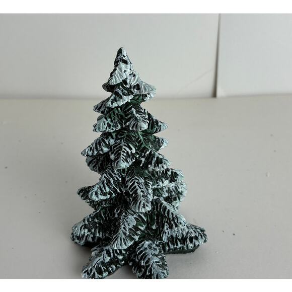 Dept. 56 Christmas Tree Village Pole Pine cold Cast Porcelain Box 3 Sizes - Picture 4 of 10